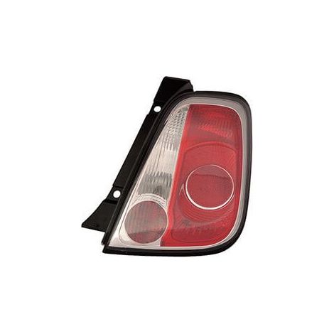 Feu arrière droit contour noir Fiat 500 phase 1 2007-2015