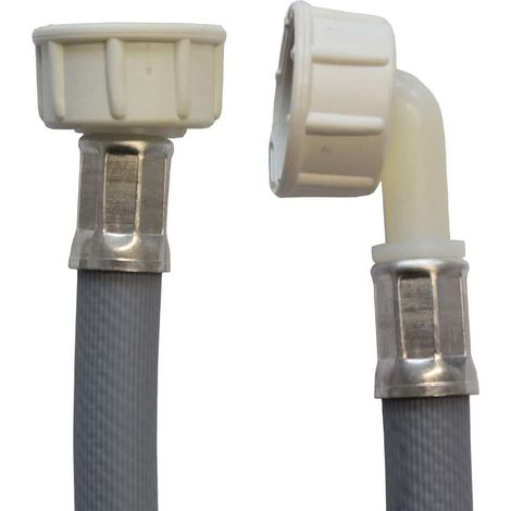 Tuyau d'Alimentation Coudé 3/4 Pouce 3,5m Universel en Caoutchouc EPDM - Installation Facile et Résistance à Haute Pression pour Machine à Laver et Lave-Vaisselle