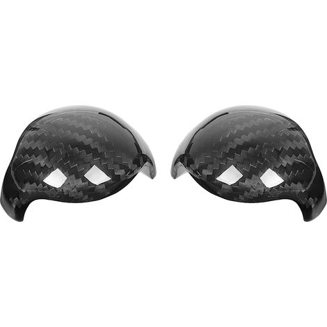 2 pièces Garniture en fibre de carbone pour levier de vitesses gauche, compatible Ford Mustang 2015-2019 (1/5)