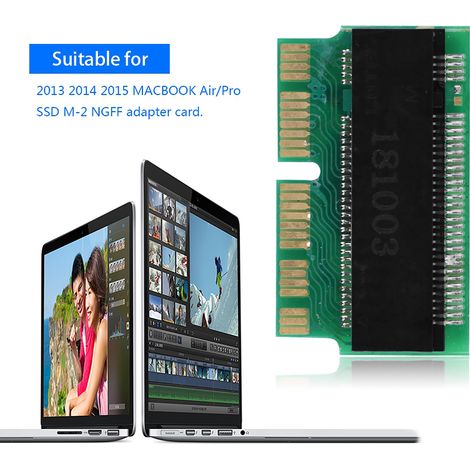 Carte d'interface adaptatrice SSD vers M.2 NGFF (2013, 2014, 2015) compatible avec MacBook Air/Pro (1/5)