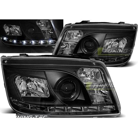 Paire de feux phares VW Bora 98-05 Daylight led noir-27361881 (1/2)