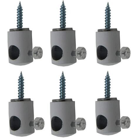Crochet De Suspension Pour Câble Électrique - Fixation Métallique Pour Lustre Et Plafond - Lot De 6 Pièces