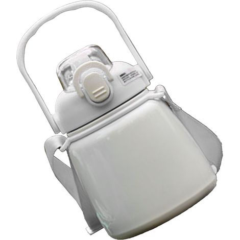 Isolierte 650-ml-Trinkflasche aus Edelstahl 304 mit Strohhalm, geeignet für Outdoor-Aktivitäten, Büro und Schule, weiß (1/5)