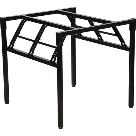 Cornice pieghevole per scrivania o tavolo NY-A024 KW. - 96x96 cm, nera (1/5)