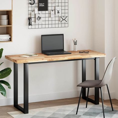 Maison Exclusive - Piano Scrivania Non Trattato 160x50x4cm Legno Massello Acacia