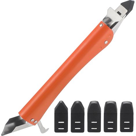 Outil 4 en 1 pour joints, extracteur de joints en acier inoxydable avec 5 embouts en silicone (1/5)