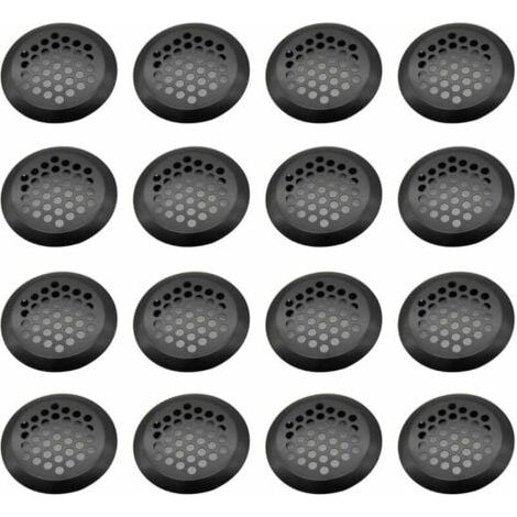 Rejilla de ventilación redonda de acero inoxidable, 16 piezas de malla de ventilación, rejilla de ventilación de acero inoxidable, rejilla de ventilación de escape, para gabinete de cocina, muebles, z (1/4)