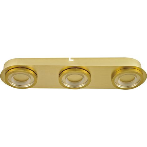 Plafonnier LED Italux Aurore laiton 41cm 15W 3000K (1/2)