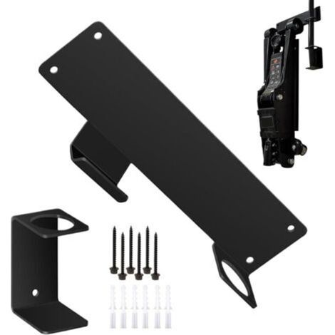 Support Mural pour cric hydraulique de Voiture, Support Mural, Multi usages, Application Rapide, 25,4 x 6 x 4,5 cm, pour Outils, mécanicien, abri de Jardin, Garage (1/5)