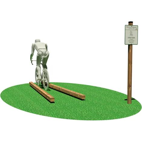 Strettoia 3206 Giochipark legno pino EN 1176 cm290x84x12h acciaio zincato