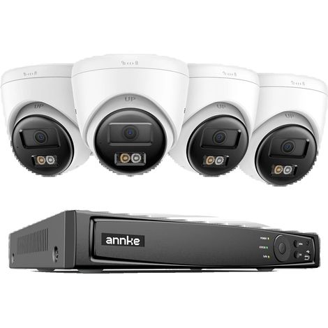 Cámara de seguridad, resolución 3K, visión nocturna, sistema de 4 cámaras y 8 canales, 1 TB. (1/2)