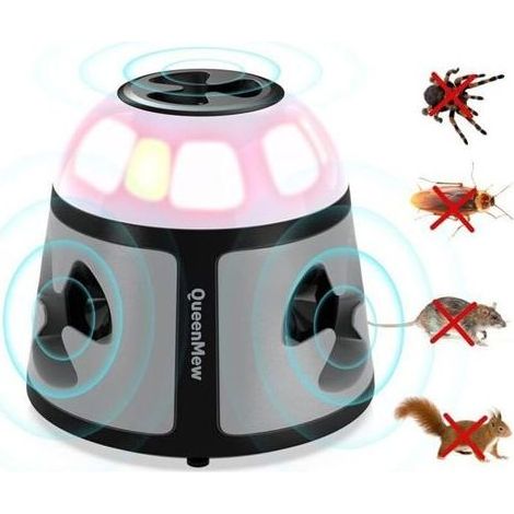 DBBEGK Ultrason Souris et Rats 360° Appareil Ultrason Souris avec Lumière LED Plug in Repulsif Souris Anti Rongeur (1/5)