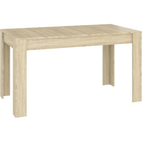 Table de salle à manger Chêne sonoma 140x74,5x76 (1/5)