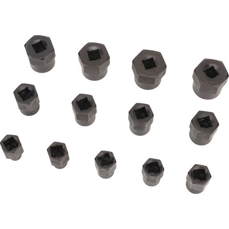 Jeu de 13 extracteurs d'écrous filetés, acier chromé-molybdène, dévisseur professionnel pour vis endommagées, coffret de rangement inclus (1/5)