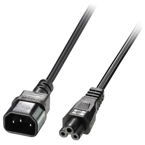 IEC C14 TO C5 EXTENSION CABLE 2M