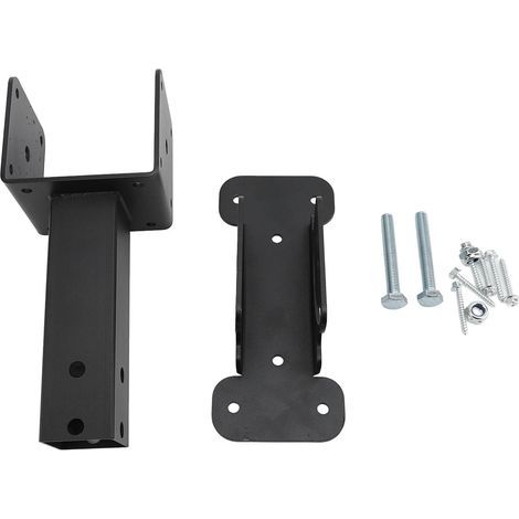 Kit de support de rehausse de toit, poutre de Pergola robuste et réglable en métal pour auvent de porche de Patio (1/2)