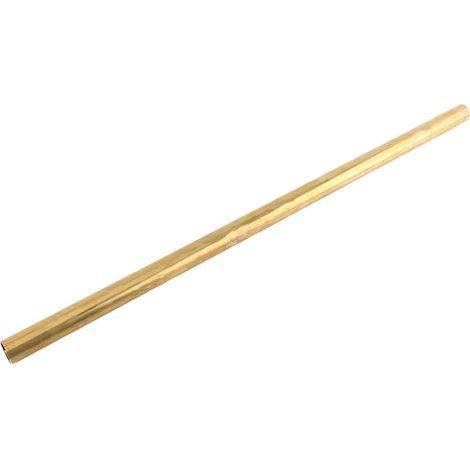 Tube en laiton rond pour modélisme, longueur 50cm, diamètre extérieur 20mm, idéal pour bricolage et projets DIY. (1/2)
