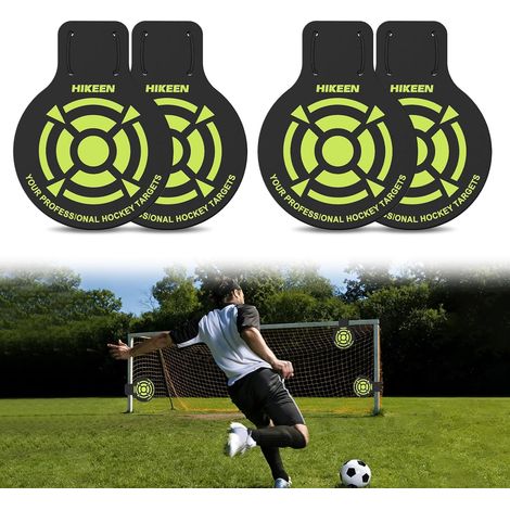 Lot de 4 Cible d'Entraînement Football : Accessoire Cible de Précision Amovible à Accrocher dans But de Foot Cage de Foot, Cible de Tir Football en PVC 5mm pour Jeu Foot (1/5)