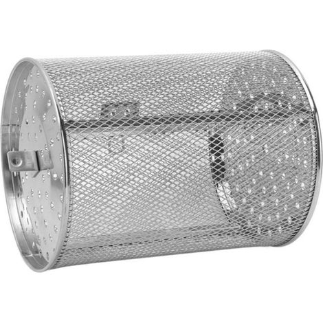 Cage rotative inox 360° pour four, grille et panier à rôtir noix et BBQ (1/5)