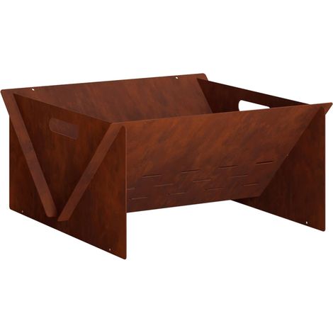 Focolare Ruggine 40 x 40 x 20 cm Acciaio Corten vidaXL (1/5)