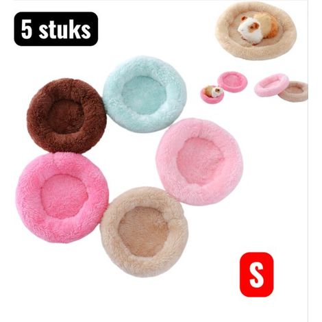 pièces -Maisons pour chats - Petites maisons de jeu - 14cm - Coussin en peluche -Petites maisons en peluche douce pour petits rongeurs - Cochons d'Inde & Lapins - Doublure polaire épaisse pour hiberna (1/5)