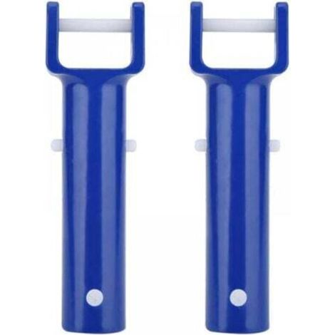 2 pièce V - clip Blue Swimming Pool V shape clip outil de nettoyage de piscine accessoires (1/4)