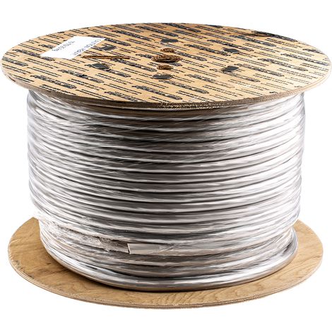 Câble d'alimentation RS PRO 3G2,5 mm², gaine PVC Blanc, 100m ( Prix pour Bobine de 100 Mètres )