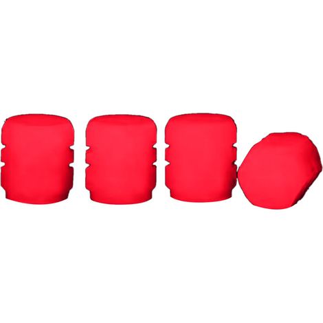 Jeffergarden Bouchon de Valve de pneu lumineux Fluorescent nuit brillant buse d'air couvercle de tige de Valve de pneu pour voiture vélo moto rouge-DOU