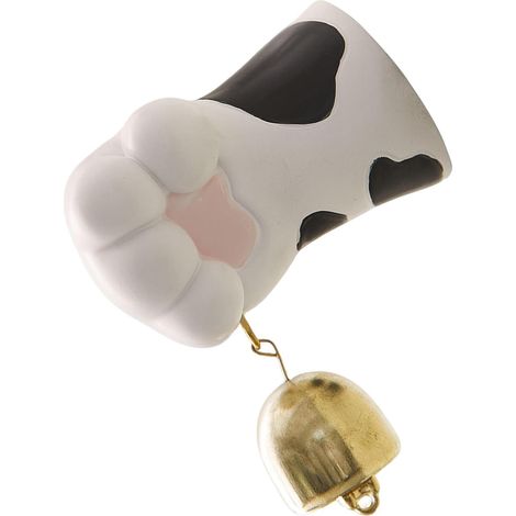 Timbre magnético con forma de huella de gatito, decorativo colgante para habitación infantil/de bebé, sonido nítido (1/5)