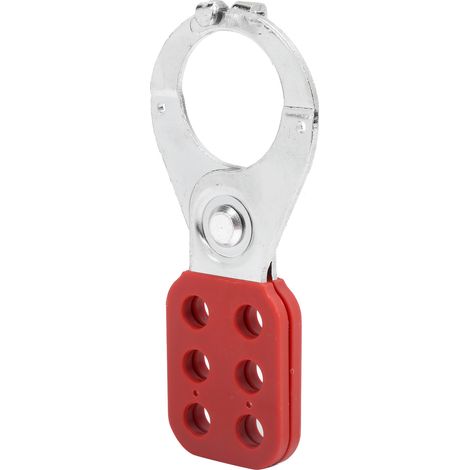 Verrou de sécurité à moraillon en acier pour gestion multijoueur, 6 trous, diamètre intérieur des mâchoires : 3,8 cm (1,5 po) (1/5)