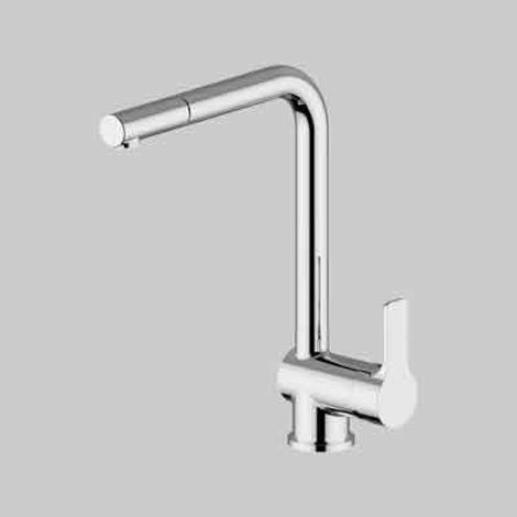 Miscelatore cucina con doccetta estraibile rubinetto monocomando - Cromo 8652211 Goodlife
