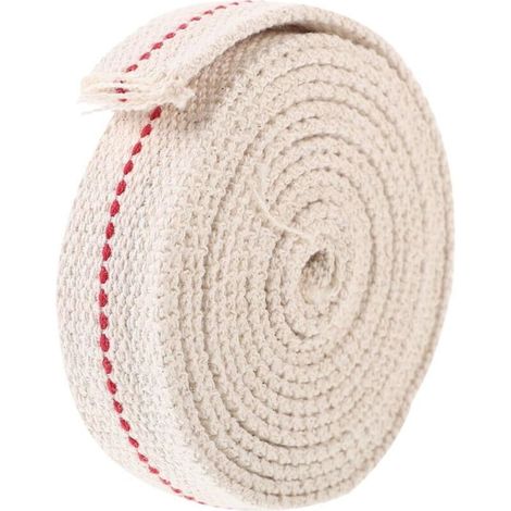 Mèche Coton pour Lampe à Huile Mètres Tressée pour Remplacement Lampe Pétrole Flamme Stable et Accessoire Pratique