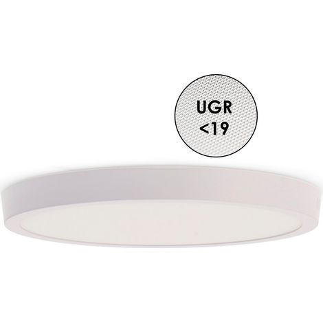 IluminaShop - Panel de Superficie Serie Pro Circular 25W CCT IP20  3000+4000+6000 (1/2)