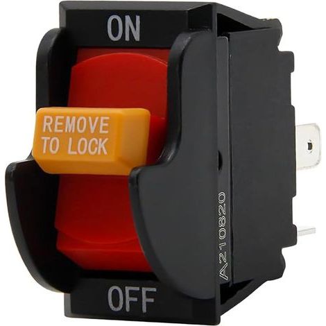 Interrupteur marche/arrêt 2 broches compatible Ryobi 46023, Delta 489105-00, Porter Cable 438010170141 (1/5)