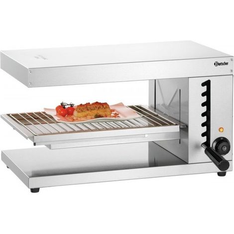 Salamandre Bartscher 400-1Z-P – 2,8 kW, Inox, Ouverte Double Face, 220 V - MONO (1/5)