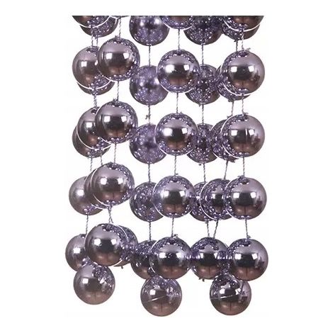 Perles de sapin de Noël violettes de 2,7 m