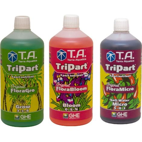 Starter kit TRIPART eau douce en litre - Terra Aquatica