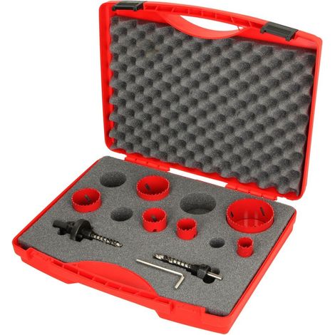 Jeu de scies cloches bimétalliques dans un coffret 8 pièces