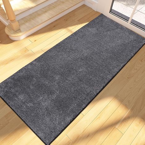 Fußmatte für den Innenbereich, 60 x 150 cm, lang, rutschfest, maschinenwaschbar, weiche, saugfähige Bodenmatte für Hunde, Eingang, Türbereich, Flur, Durchgang und Küche (1/5)
