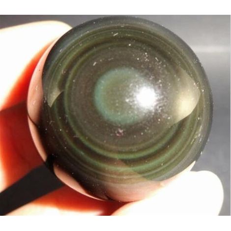 Cristaux et Pierres naturels 45-50mm, Boule de Cristal d'obsidienne Arc-en-Ciel Naturelle, Pierre précieuse de Roche for la décoration Collections de la Maison (1/5)