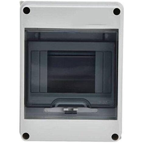 Coffret Electrique Etanche Exterieur IP65, 5 Modules, ABS de Surface en Plastique, Boite de Boitier Etanche Electrique Exterieur, Armoire de Contrôle, Coffret Modulaire Boitier de Jonction (5 Way) (1/4)