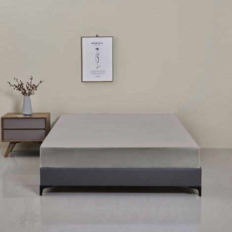 Drap de lit imperméable et anti-poussière en tissu brossé, housse de matelas, protège-matelas, taille européenne et américaine, drap de lit imperméable brossé de couleur unie (1/5)