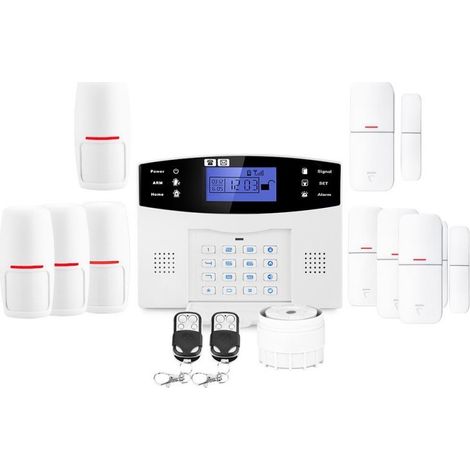 Alarme maison sans fil 4G GSM – Système d'alarme évolutif 99 zones – Sirène 110dB – Application Tuya pour gestion à distance – Lifebox (1/4)