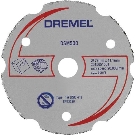 Dremel DSM500 disco de Corte 77 mm carburo