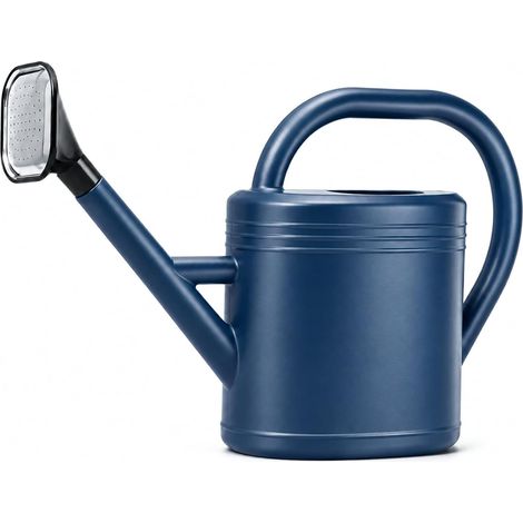 Arrosoir Plastique 3L avec Bec Long, Arrosoir pour Plantes d'Intérieur et Jardin, Design Ergonomique avec Poignée Courbée, Bleu (1/5)