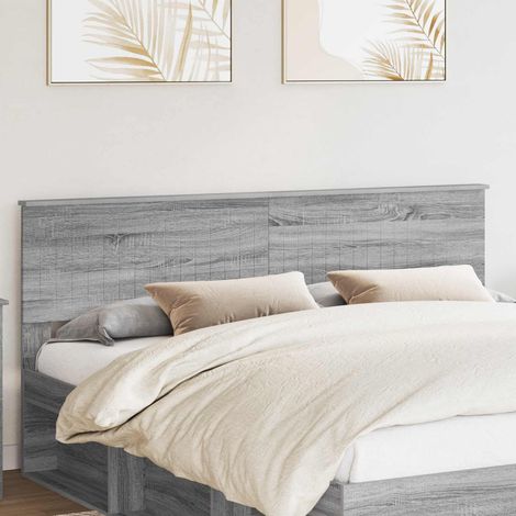 Tête de lit-Panneau de lit Gris Sonoma 180 cm Bois d'ingénierie 249579 (1/5)