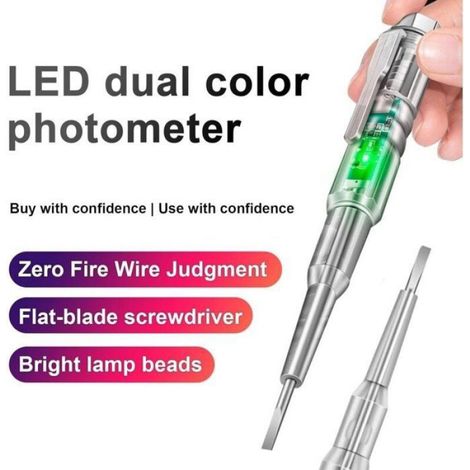 Stylo Testeur De Tension - Détecteur Sans Contact Pour Courant Alternatif Ac - Usage Électrique Domestique Et Professionnel - Lot De 5 (1/5)