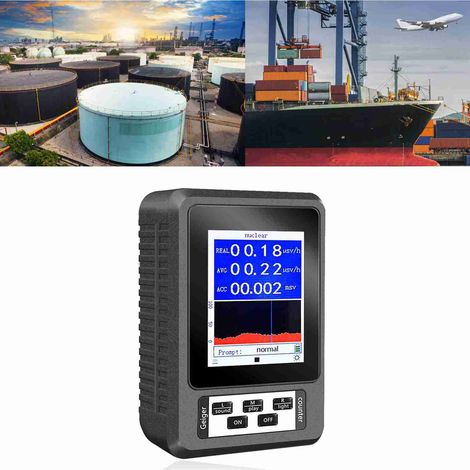 Détecteur de rayonnement nucléaire, compteur Geiger précis et sensible, détection en temps réel des rayons β, γ et X, dosimètre de rayonnement (1/5)