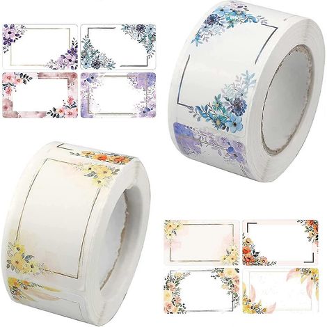 500 étiquettes autocollantes pour pots de fleurs, pots de confiture et couvercles de congélateur. (1/5)