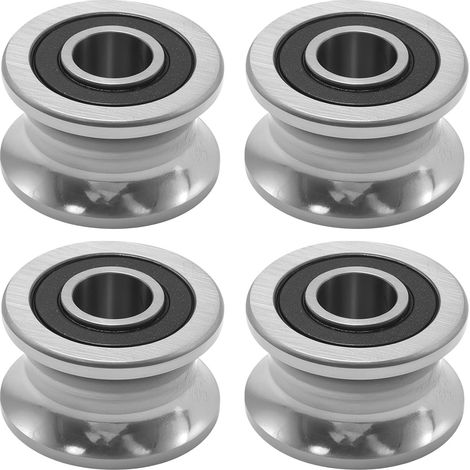 4 Stück Lager 8 x 22,5 x 14,5 mm U-Nut Führungslager, Geeignet für Industrielle Automatisierungsgeräte, Spielzeug, Modelle und Elektrowerkzeuge (1/5)